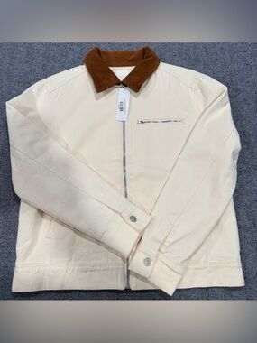 Olive & Bette’s Road G Corduroy Collar Utility Jacket by All:Row | cream | S